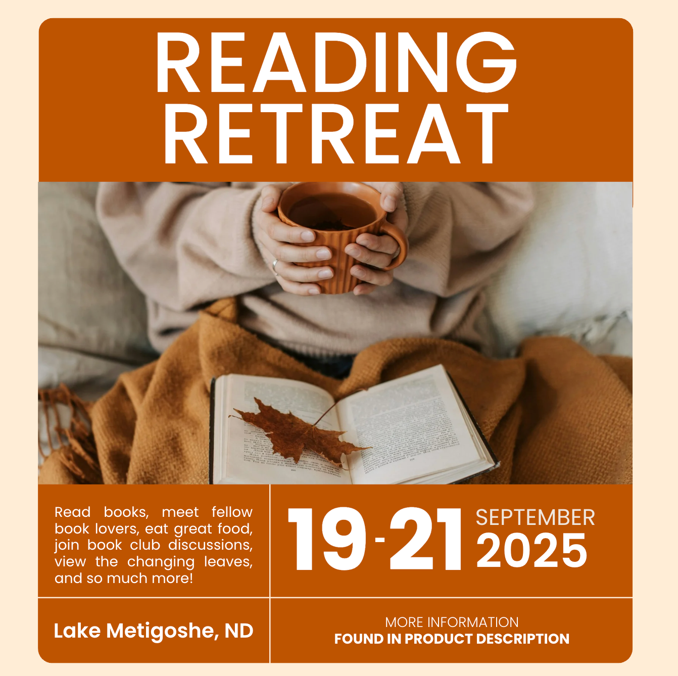 Reading Retreat - Sept. 19-21, 2025